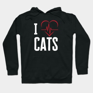 I Heart Cats Hoodie